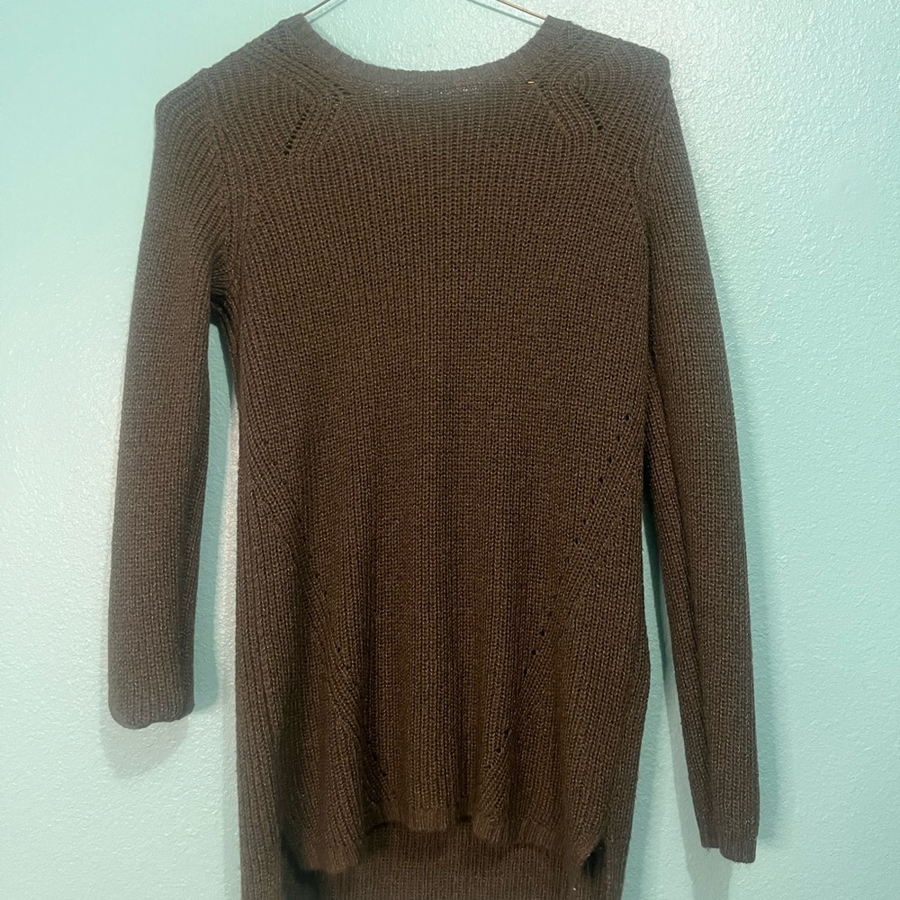 Merona Brown Crew Neck Knit Sweater